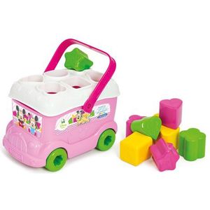 Baby Clementoni – Minnie Mouse Vormenbus – Blokkendoos – Babyspeelgoed – Blokken voor Baby vanaf 10 maanden