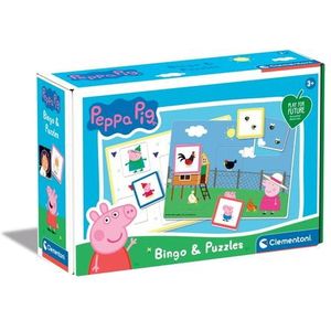 Clementoni Klassieke Educatieve Spellen - Peppa Pig - Bingospel, Educatief Spel, 3-6 jaar - 16351