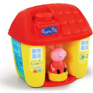 Soft Bricks Clementoni Soft Clemmy Peppa Pig Eimer 6 Stück