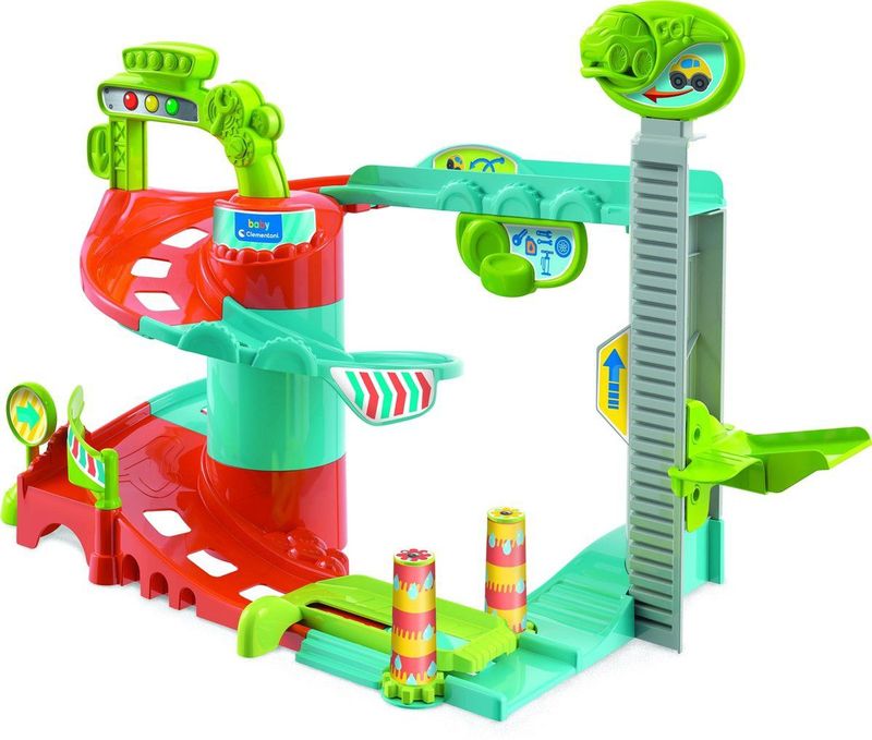 Clementoni Baby - Speelgoedgarage Baby, activiteitencentrum educatief, 18+ maanden, 17404,veelkleurig