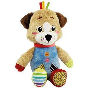 Clementoni - Baby for You Hond, Pete The Puppy-Peluche, spel voor de eerste kindertijd, speelgoed voor eerste activiteiten, babypop, 100% machinewasbaar, meerkleurig, 17905