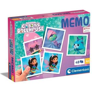 Clementoni - Gabby's Dollhouse - Memory Spel - 48 Kaarten - Educatief Speelgoed