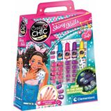 Clementoni - Crazy Chic Shiny Nails - Nagelset - Glow In The Dark - Voor Kinderen Vanaf 6 Jaar