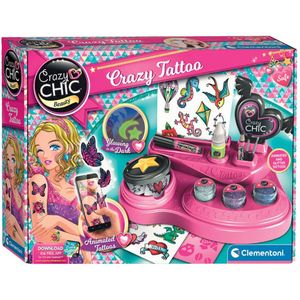 Clementoni - Crazy Tattoo set - Experimenteerdoos - Kleur - Inclusief accessoires