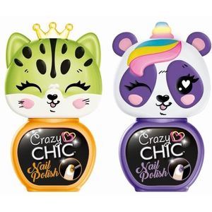 Clementoni Crazy Chic - Nagellak Oranje/Paars - 2st.