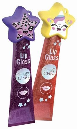 Clementoni - Lipgloss Roll-on - Crazy Chic - Make-up - Stervormig - Veilige Formule