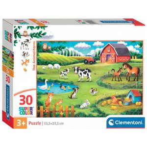 Clementoni Jigsaw Puzzle Super Color The Animal Farm, 30st.