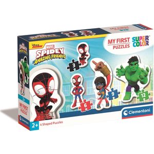 Clementoni My First PuzzelS 3-6-9-12 Spidey Marvel - Supercolor, Puzzel Voor Kinderen, Gemaakt In Italië Multicolor - 20836