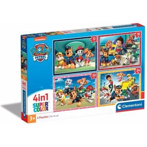 Clementoni - Paw Patrol - Puzzels - 12, 16, 20 en 24 Stukjes - 19 x 14 cm