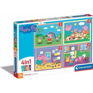 Puzzel Peppa Pig 4-in-1 (12-24 Stukjes)