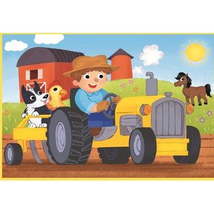 Clementoni - Kinderpuzzel 4-in-1 - Vloerpuzzels - Meerdere Afbeeldingen - Gemaakt in Italië