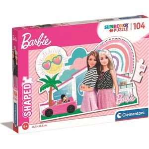 Clementoni - Barbie Supercolor Puzzel - Meerkleurig - 104 Stukjes