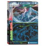 Clementoni® Puzzle Frozen 2 Leuchtendes Puzzle 104St., Puzzleteile