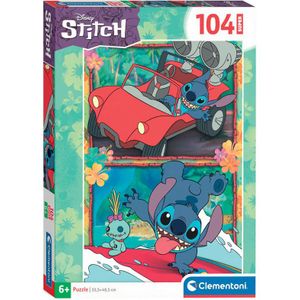 Clementoni Supercolor Disney Stitch Puzzel – Super Puzzel – 104 Stukjes – Kinderpuzzels – Vanaf 6 Jaar