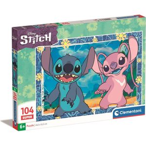 Clementoni - Puzzel - Stitch en Angel - 104 Stukjes - Disney