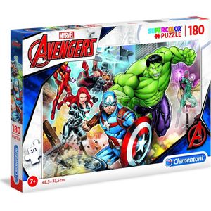 Clementoni - Supercolor The Avengers - Legpuzzel - 180 Stukjes - Multikleur