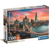 Clementoni Puzzel - London Twilight 1500 stukjes - puzzel voor volwassenen 14-99 jaar, gemaakt in Italië, 31715
