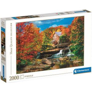 Clementoni - Puzzel - 2000 Stukjes - Glade Creek Grist Mill - Puzzel Voor Volwassenen