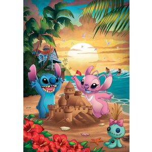 Clementoni Disney Stitch Puzzel - 500 stukjes - puzzel voor volwassenen, inclusief poster, Disney puzzel, plezier voor volwassenen, Made in Italy, 35547