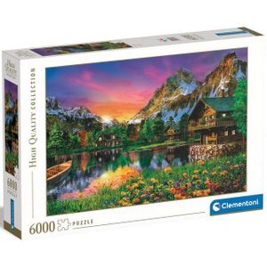 Clementoni - Puzzel 6000 Stukjes High Quality Collection Alpine Lake, Puzzel Voor Volwassenen en Kinderen, 10-99 jaar, 36531