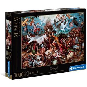 Clementoni - 39662 Museum Collection - Bruegel, The Fall of The Rebel Angels"" - 1000 stukjes, Made in Italy, puzzel voor volwassenen, 1000 stukjes, kunst, beroemde schilderijen, plezier voor volwassenen
