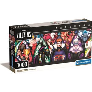 Clementoni Puzzel Panorama Disney Village 1000 Stukjes - Puzzel Voor Volwassenen 14-99 Jaar, Gemaakt In Italië 39872