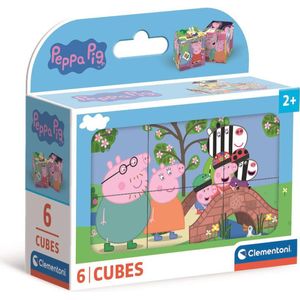 Clementoni - Peppa Pig - Puzzel - 6-delig - Supercolor Kubus - Voor Kinderen
