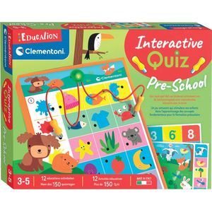 Clementoni Education - Interactive Quiz Pre-school – Educatief Spel – Het leerzame cadeautje - 3-5 jaar