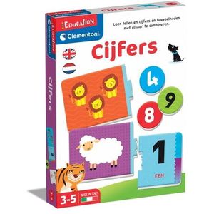 Clementoni - Leren Tellen - Educatief Speelgoed - Voelbare Cijfers - Dieren Tellen