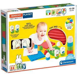 Clementoni Soft Clemmy - Nijntje Sensory Mat - Baby Speelmat - Interactief Speelgoed - Vanaf 10 maanden