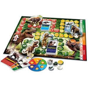 Clementoni - Dinosauriërs en Prehistorie - Bordspel - Dubbelzijdig - 3 Spelmodussen