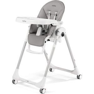 Peg Perego - Prima Pappa Follow Me - Kinderstoel - Grijs - Imitatieleer