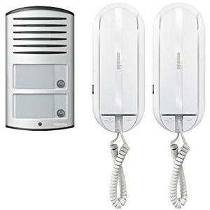 Intercoms - Wit - Zilver - Digitale Set Voor 2 Appartementen