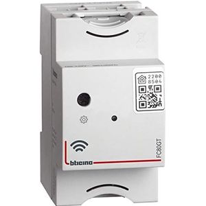 Bticino Wi-Fi FC80GT Gateway DIN Smart voor de afstandsbediening van lichten, rolluiken, stopcontacten en lasten die door het schakelbord worden gevoed met de Home-app en bediening met