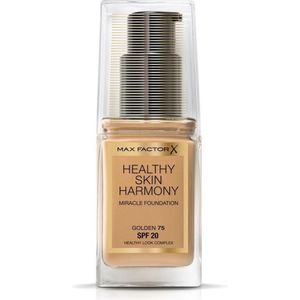 Max Factor Healthy Skin Harmony Foundation Make-upbasis in beige 55 - 30 ml - Langdurige werking - Rijk aan vitaminen - Met SPF 20
