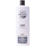 Nioxin Professional System 2 Cleanser 1000ml - Normale shampoo vrouwen - Voor Alle haartypes