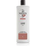 Nioxin System 4 Color Safe Zachte Shampoo voor Gekleurd en Beschadigd Haar 1000 ml