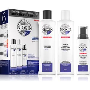 Nioxin System 6 Color Safe Chemically Treated Hair Gift Set voor Dunner wordend Haar