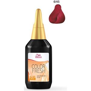 Wella Color Fresh 6/45 Dark Blonde Red Mahogany (75ml)