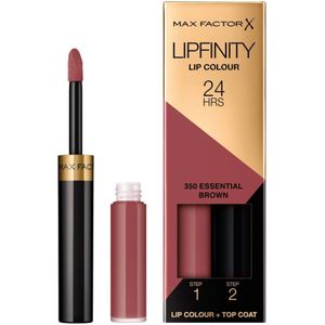 3x Max Factor Lipfinity Liquid Lipstick 350 Essential Brown