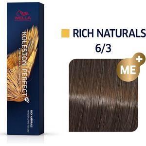 Wella Professionals - Koleston Perfect Rich Naturals 6/3 - Haarkleuring - Donker Blond Goud - 60 ml