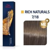 Wella Professionals Koleston Perfect Me+ Rich Naturals 60 ml 7/18 Medium Ash Pearl Blonde