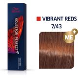 Wella - Koleston Perfect Vibrant Reds - Haarkleuring - 60 ml - Medium Blond Rood Goud