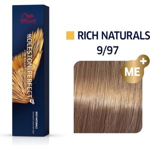 Wella Professionals - Koleston Perfect Me+ - Permanent Crème Kleur - 9/97 Very Light Blonde Cendre Brown