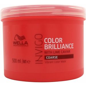 Wella - Invigo Color Brilliance - Haarmasker - 500 ml - Dik Haar
