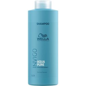 Wella Invigo Balance Aqua Pure Reinigende shampoo 1000 ml - Normale shampoo vrouwen - Voor Alle haartypes