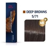 Wella Haarverf Professionals Koleston Perfect Me+ Permanent Creme Colour 5/71 Light Brown Brown Ash 60ml