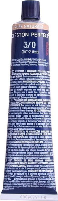 Permanent Dye Koleston Perfect Wella Nº 3.0 (60 ml)