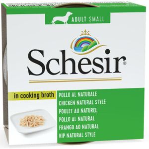 Schesir, Natvoer voor volwassen honden met kip, aardappelen en wortelen, in zachte gelei (24 blikjes à 85 g