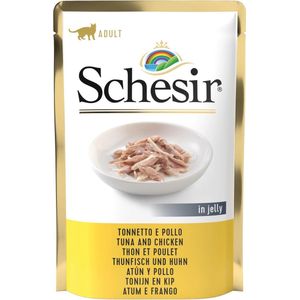 6x85g Tonijn met Surimi Schesir Complete Voeding filet in gelei